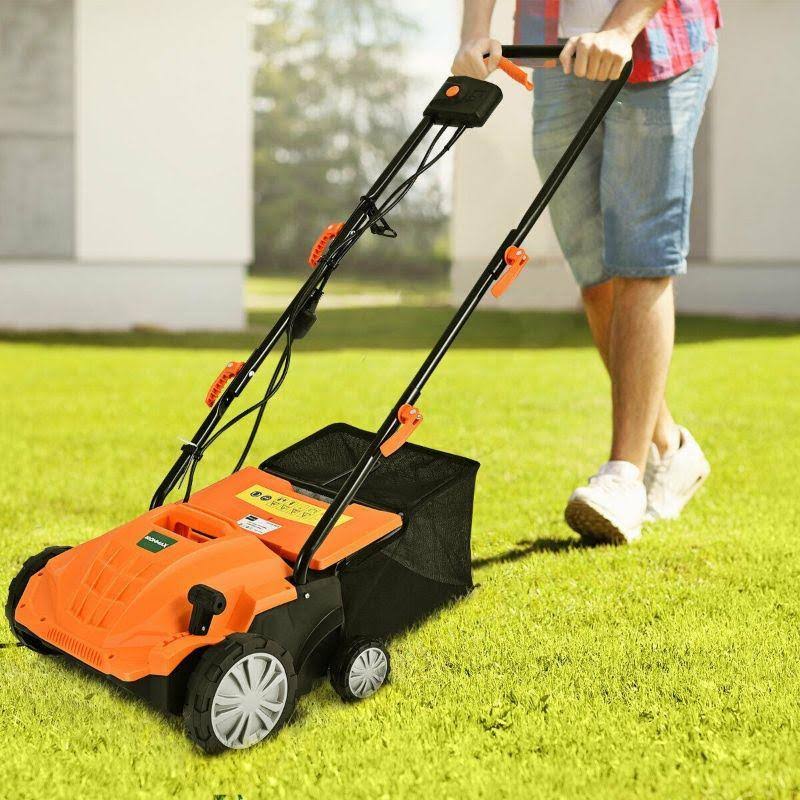 Corded Electric Lawn Mower Scarifier and Dethatcher C574