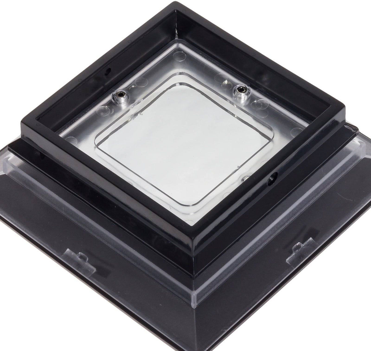 4 x 4 Solar LED Fence Post Cap Light 12 Pack Black P35401
