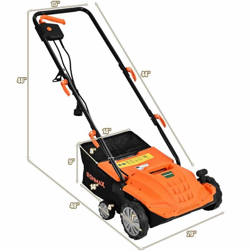 Corded Electric Lawn Mower Scarifier and Dethatcher C574