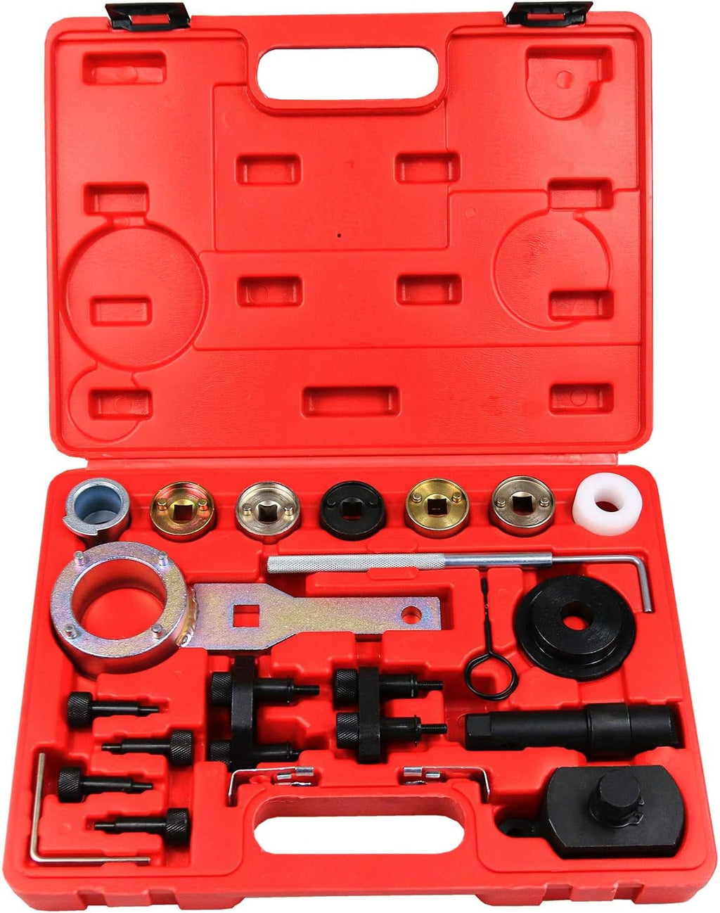 Engine Timing Camshaft Adjustment Tool Kit with Crankshaft Holding Wrench Q2197