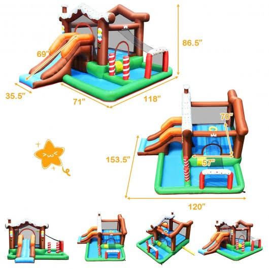 Inflatable Bounce House Slide Climber B986474