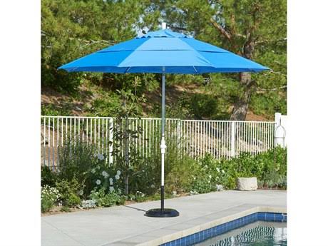 11 ft. Bronze Aluminum Market Patio Umbrella with Collar Tilt Crank Lift K128806