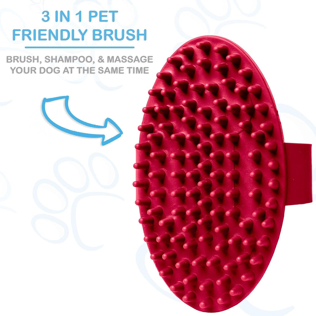 Portable Dog Bathing Station with Removable Shelf and Massage Brush G1125
