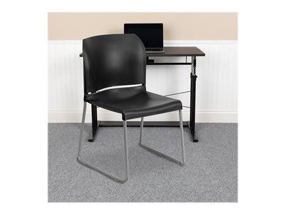 Black 5 Pk. Stack Chair with Sled Base X68095