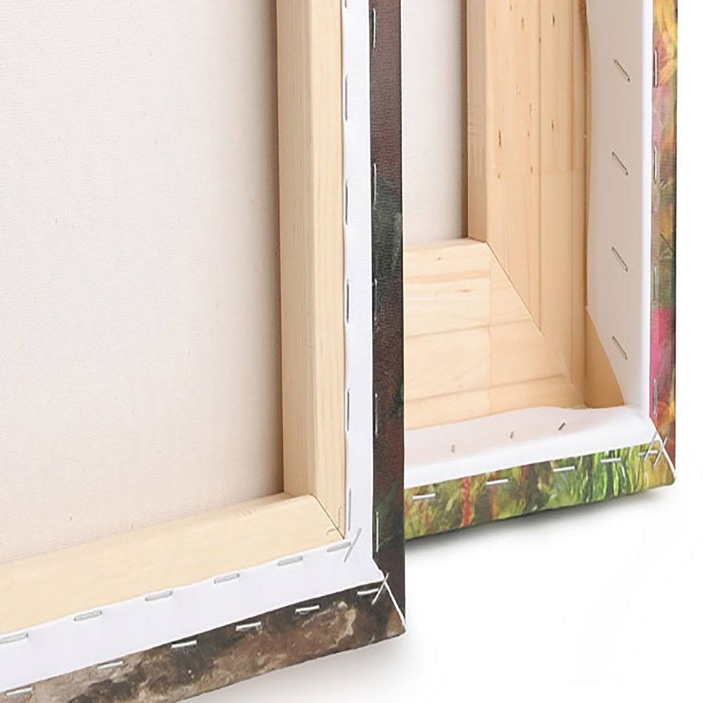 Blue 3 Panels Canvas Artwork Print H250
