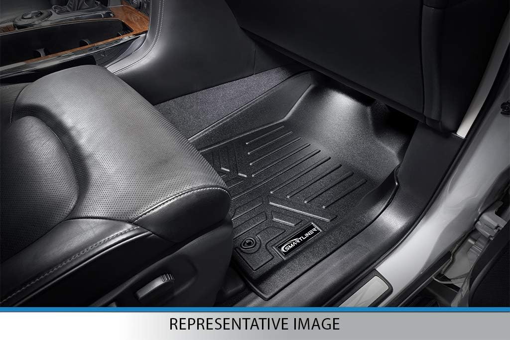 Custom Fit Floor Mats 2 Rows and Cargo Liner Set Black O609