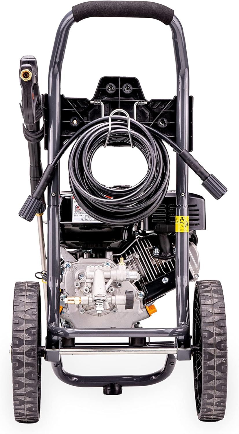 Gas Powered Pressure Washer 2700 PSI 2.3 GPM 7HP with 3 Nozzle Attachments M40343