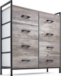 8 Drawer Wood Dresser with Metal Frame L85343