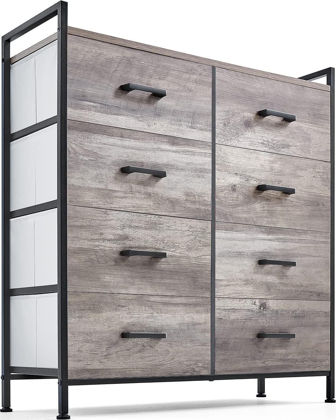 8 Drawer Wood Dresser with Metal Frame L85343