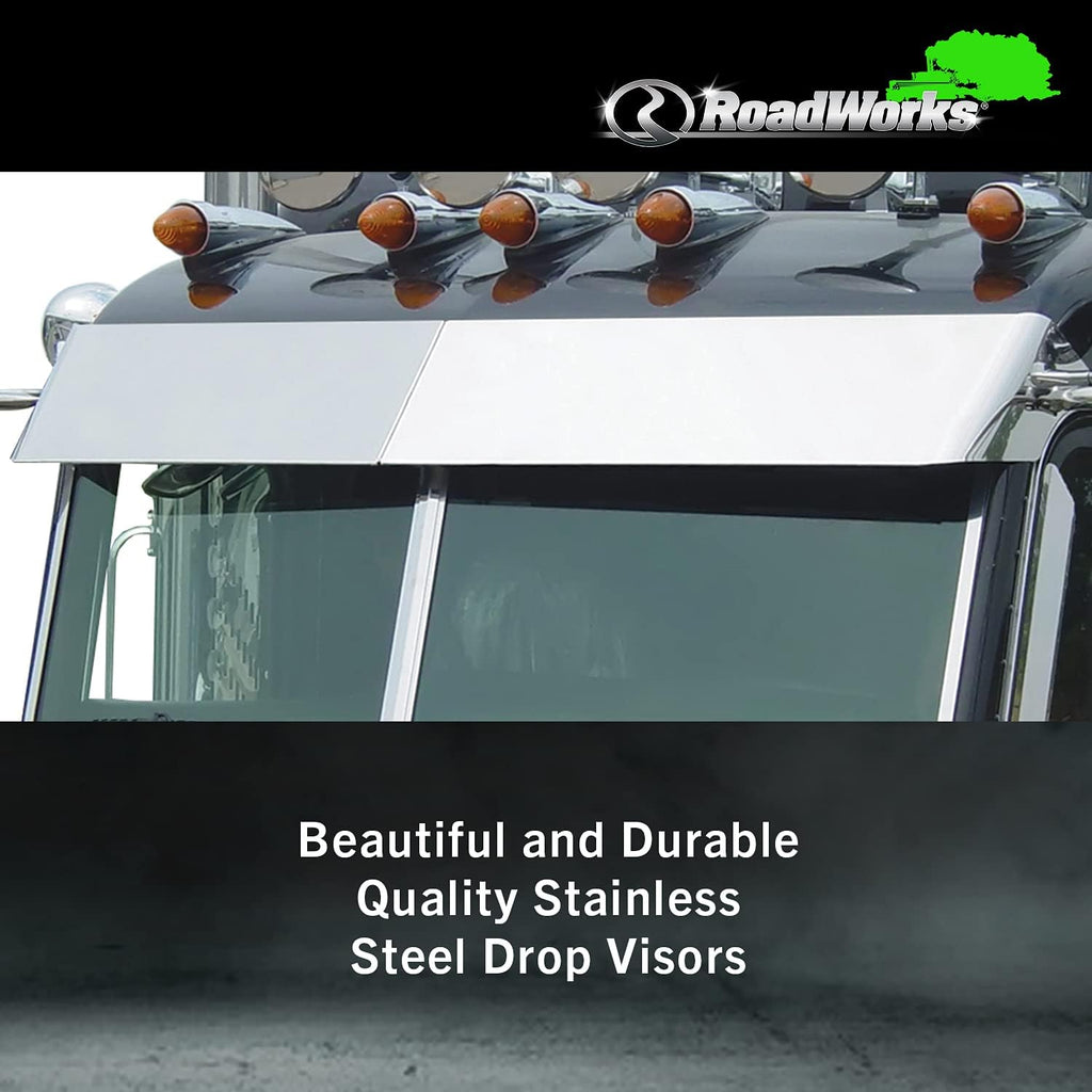 Stainless Steel 11” Blind Mount Drop Visor L92745