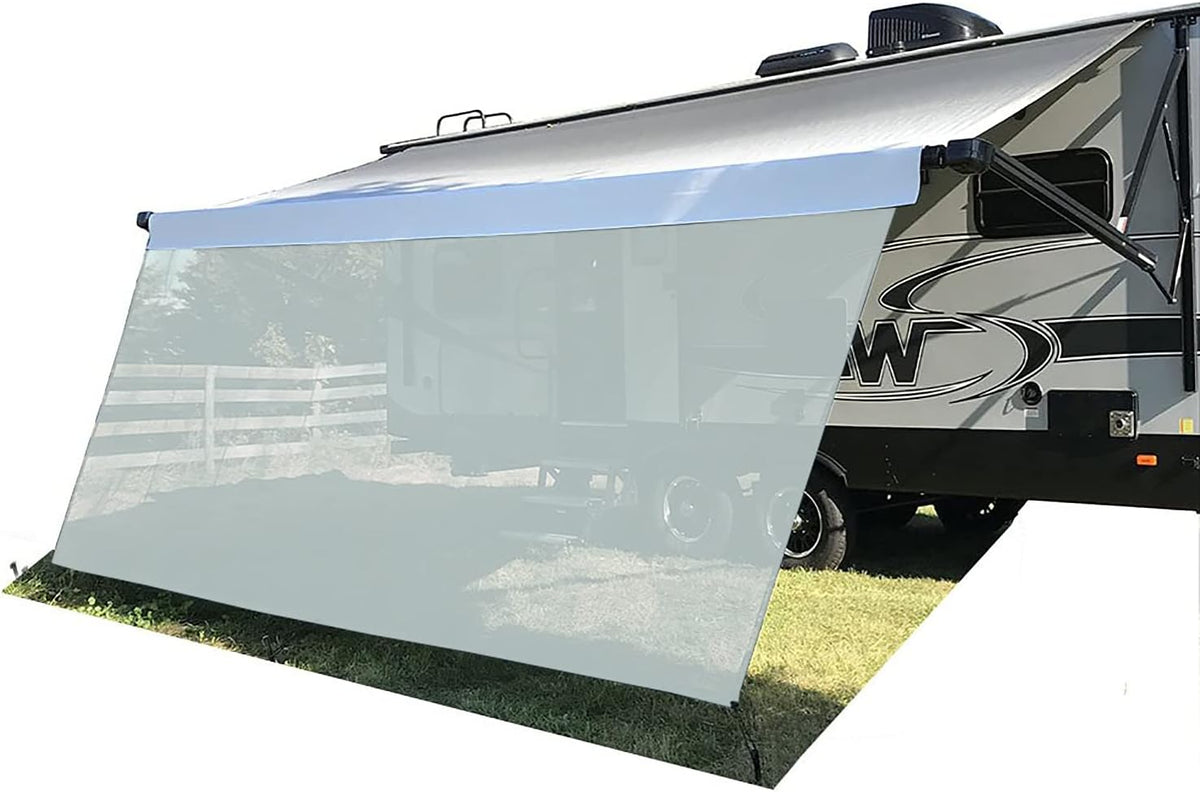 Black Mesh RV Awning Sun Shade 8' X 20'3'' O965810