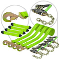 8-Point Vehicle Tie Down Kit with Snap Hook and Chain Tail, Set of 4 M99970