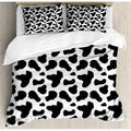 Cow Print Duvet Cover Set King Size 3 Piece N5650