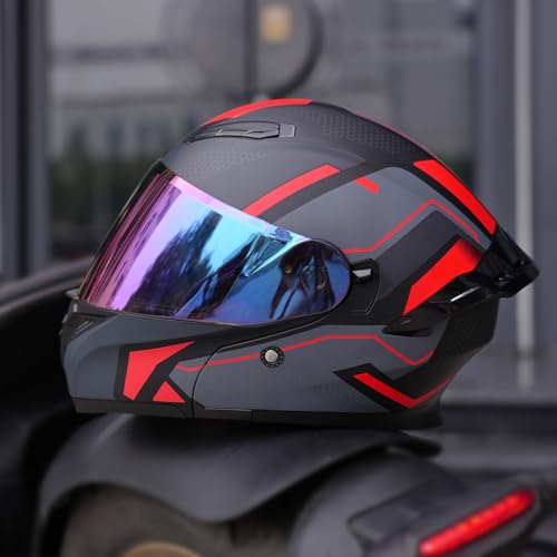 Modular Motorcycle Helmet Dual Visor Flip Up Full Face C993035