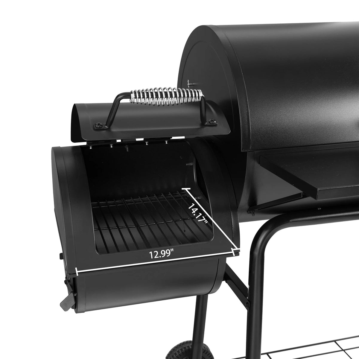 Steel Charcoal Grill with Offset Smoker Z438