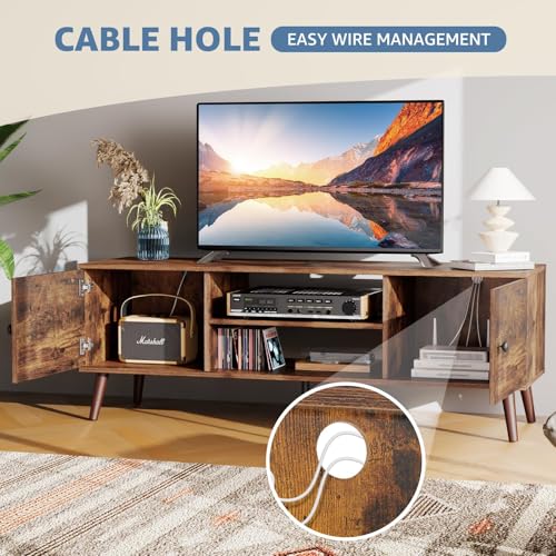 55 60 inch TV Stand with Storage Cabinet K596