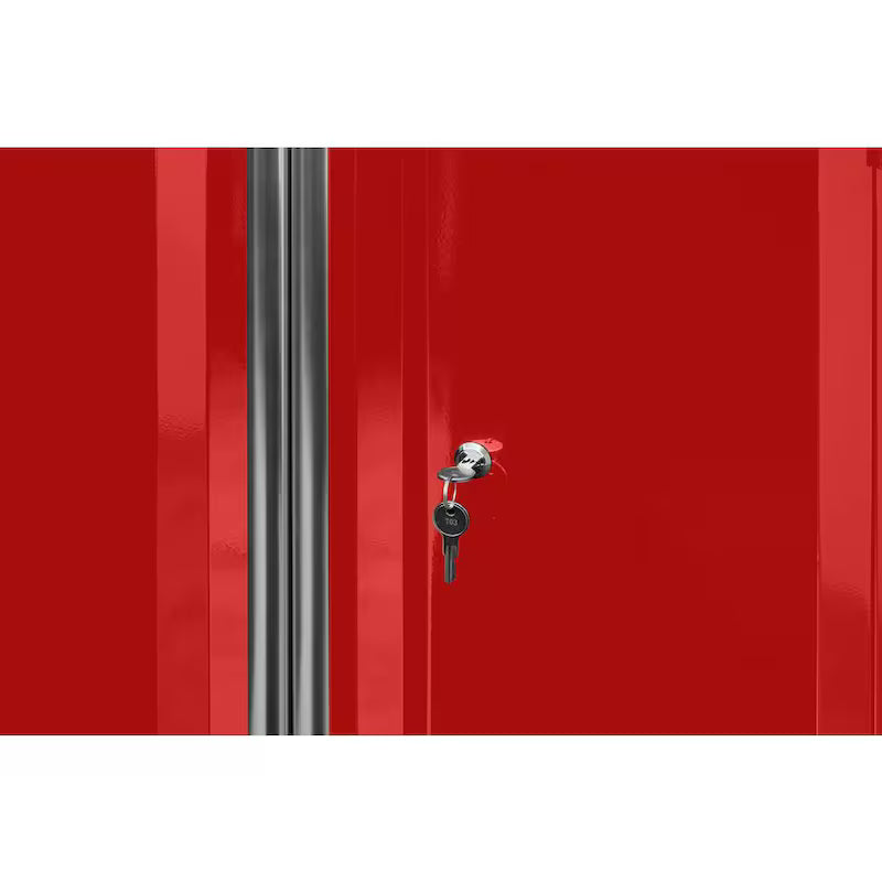 24-Gauge Steel Wall Mounted Garage Cabinet in Red F296