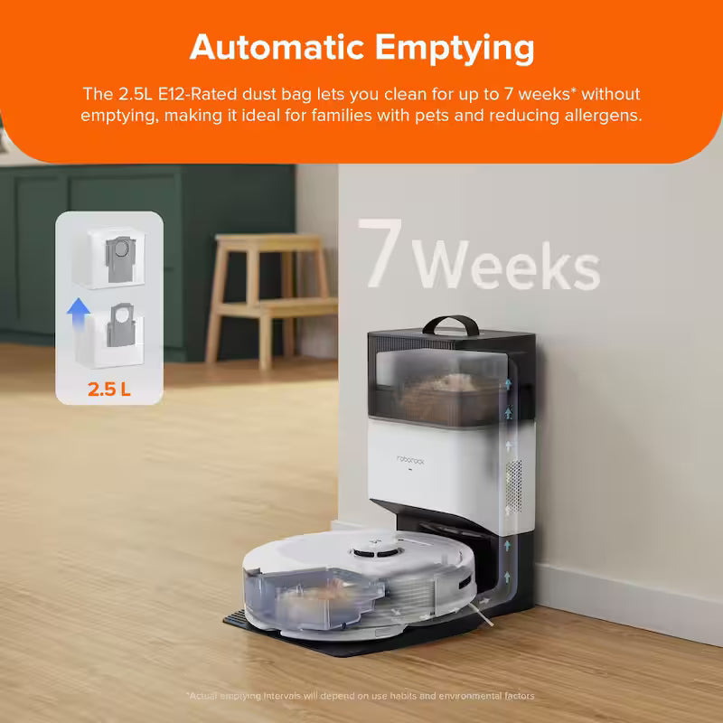 White Robotic Vacuum and Mop Z195