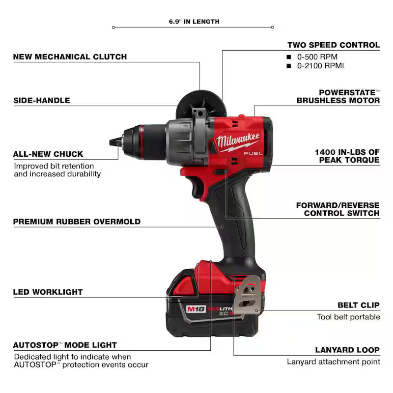 18-V Lithium-Ion Brushless Cordless Hammer Drill and Impact Driver Combo Kit B493537