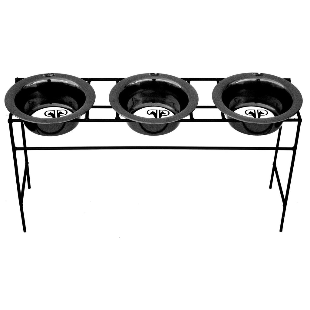 Triple Diner Feeder With Stainless Steel Dog Bowls R73727
