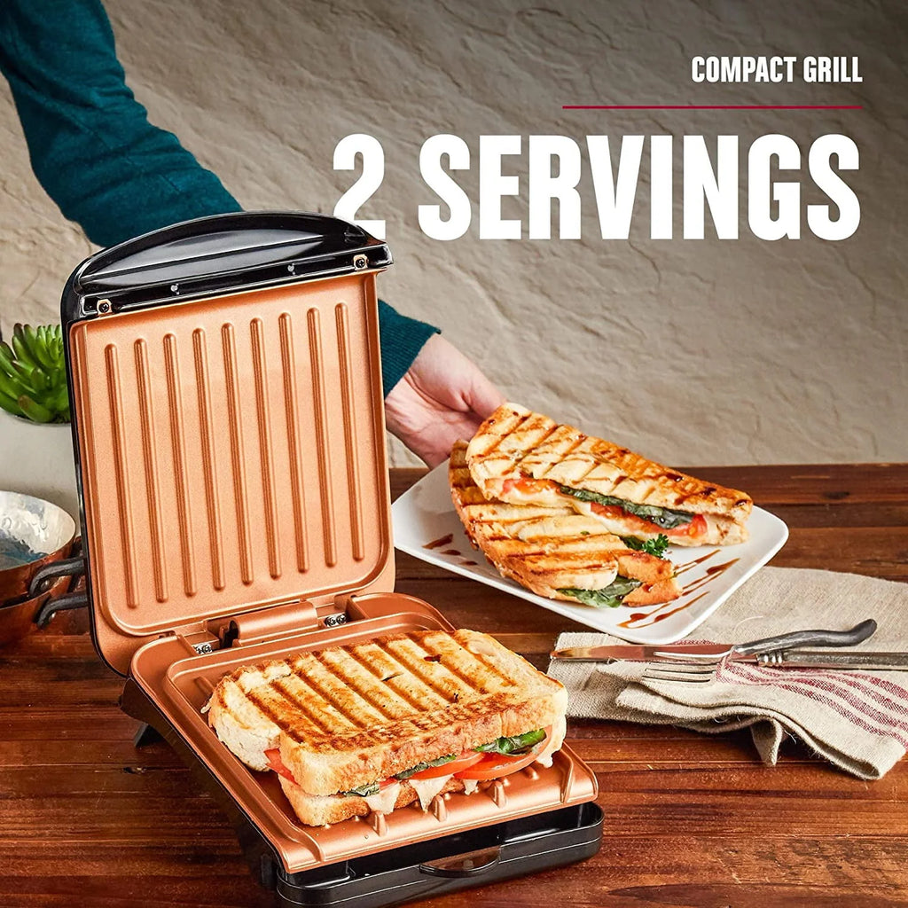 Black Electric Indoor Grill and Panini Press K232418