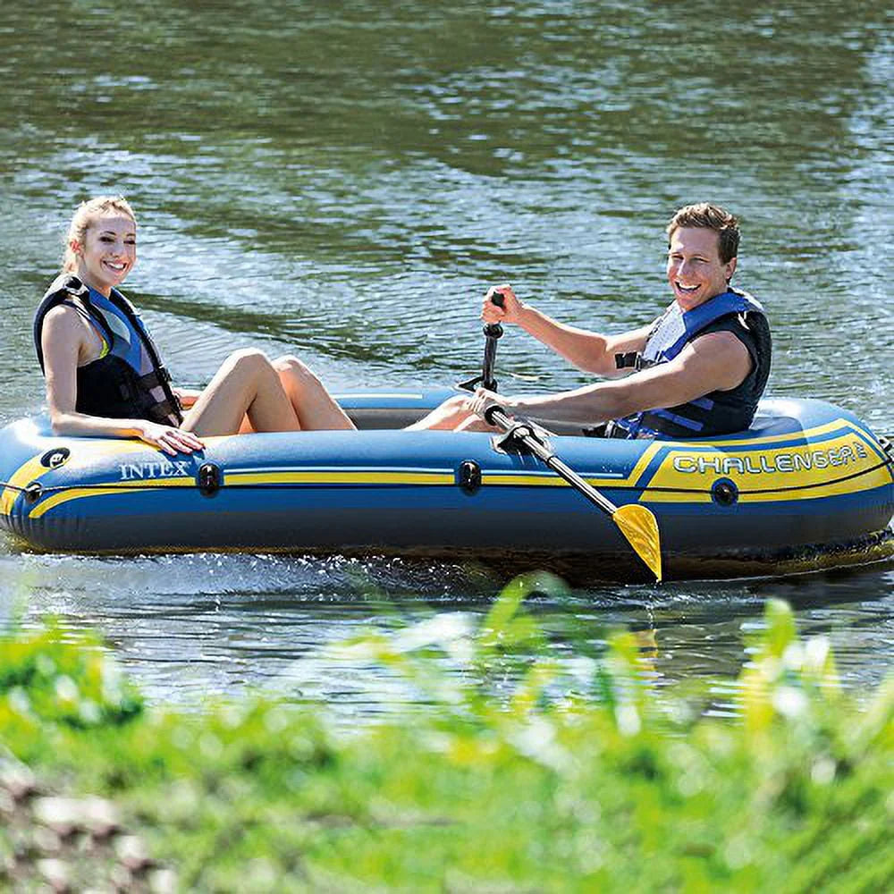 2-Person Inflatable Boat Set with Oars and Air Pump A20513