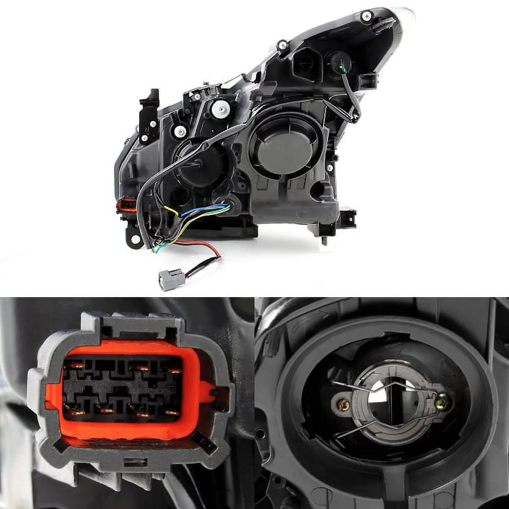 Smoked LED Projector Headlights & 3D LED Tail Lights B96808