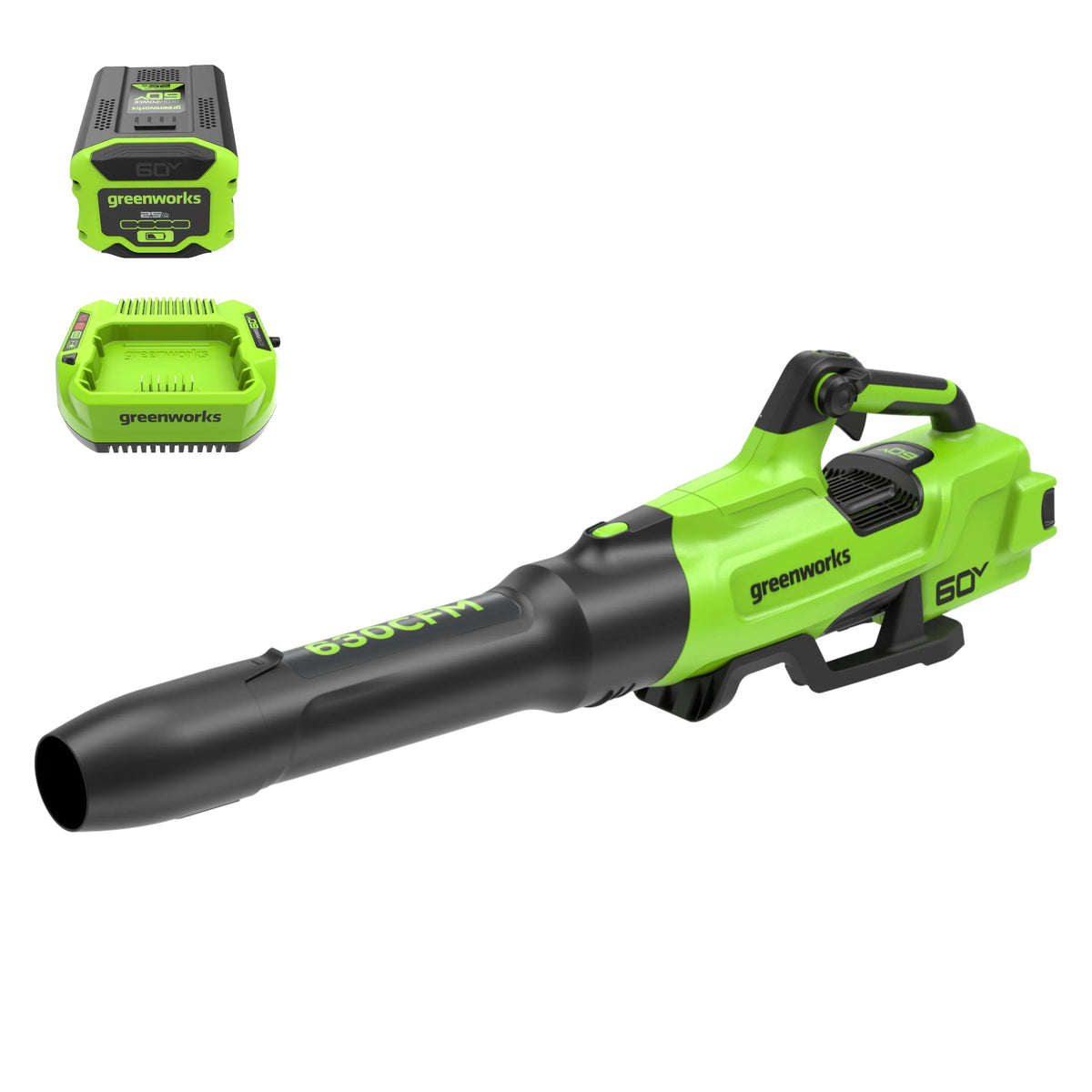 60V 630 CFM 170 MPH Leaf Blower with 2.5 Ah Battery & Charger C678336