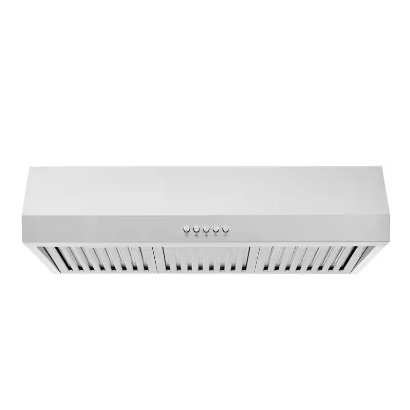 30 in. 500CFM Convertible Under Cabinet Range Hood in Stainless Steel Q5852
