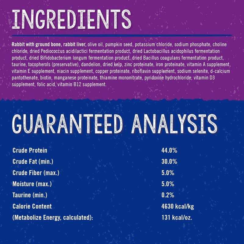 Freeze Dried Rabbit Cat Food R95228