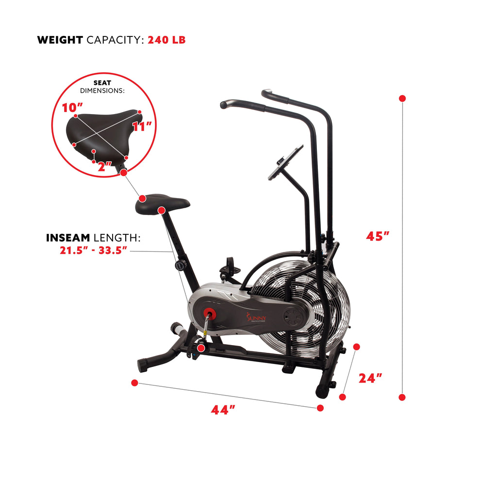 Indoor Stationary Upright Air Bike R1798