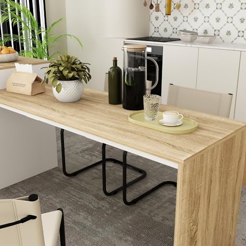 80.7" Wood Kitchen Island with 3 Drawers W65390