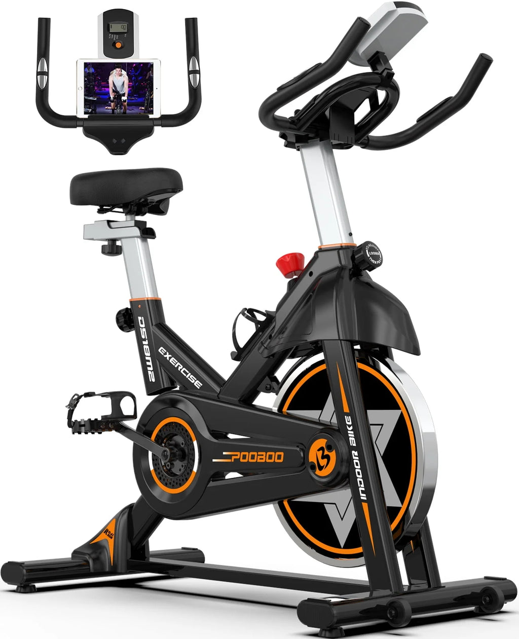 Indoor Cycling Bike Stationary Magnetic Resistance 350lb Flywheel 35lbs S7125