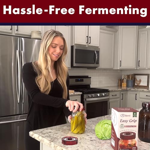 Food Grade Fermentation Kit for Wide Mouth Mason Jars, 4 Pack S8334