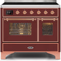Burgundy Copper Trim 40 Induction Range with Electric Oven O533598