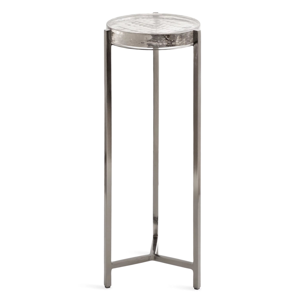 Gray Round Glass Drink Table U755