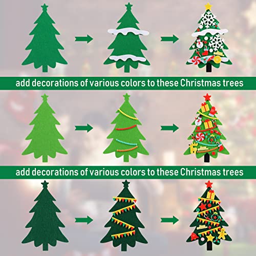 Felt Christmas Tree and Ornaments Craft Decorations (36) S289755