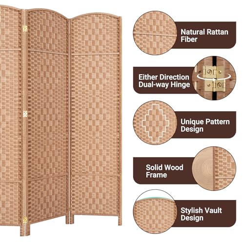 6 Panel 6ft Folding Privacy Screen L158657