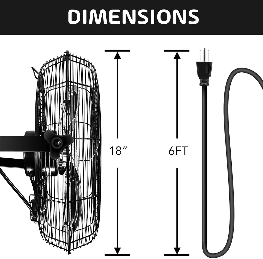 18'' 3 Speed Metal Ventilation Fan 2-Pack F637