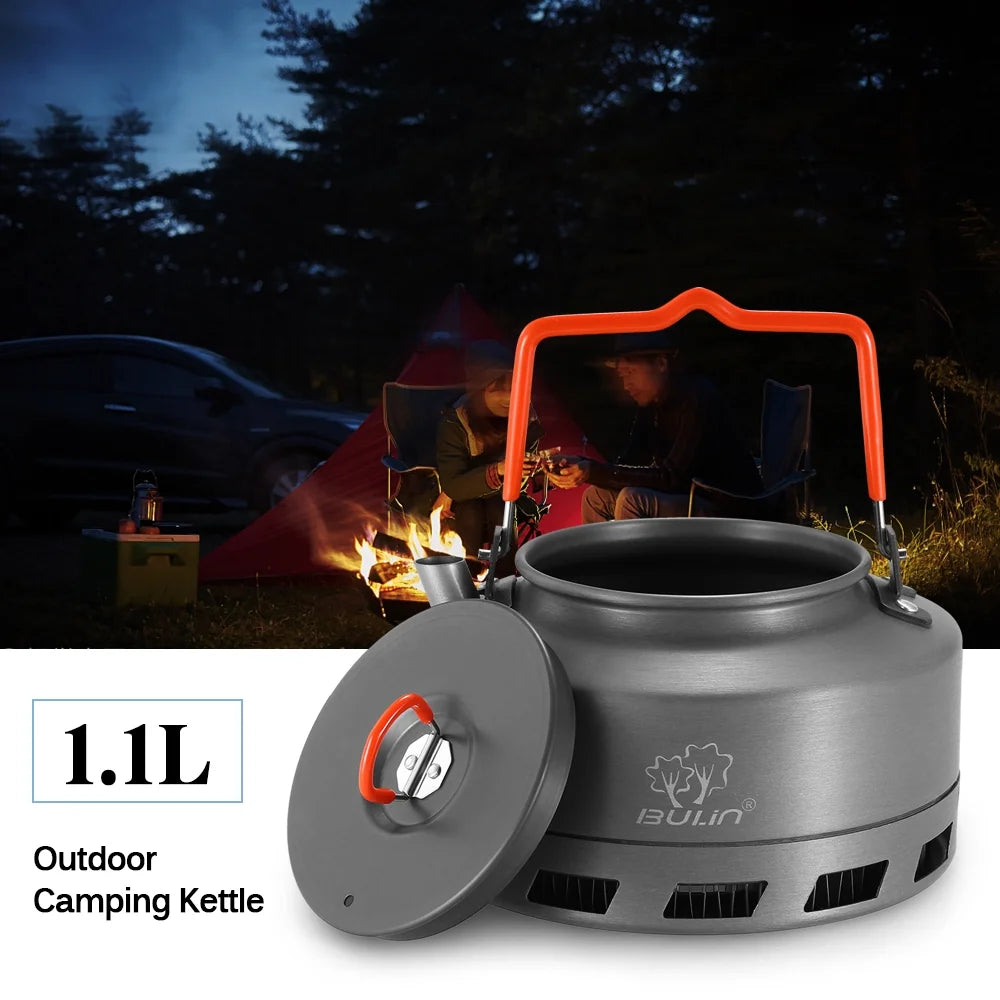 Aluminum Alloy Tea Kettle 1.1l Portable Coffee Pot W73383