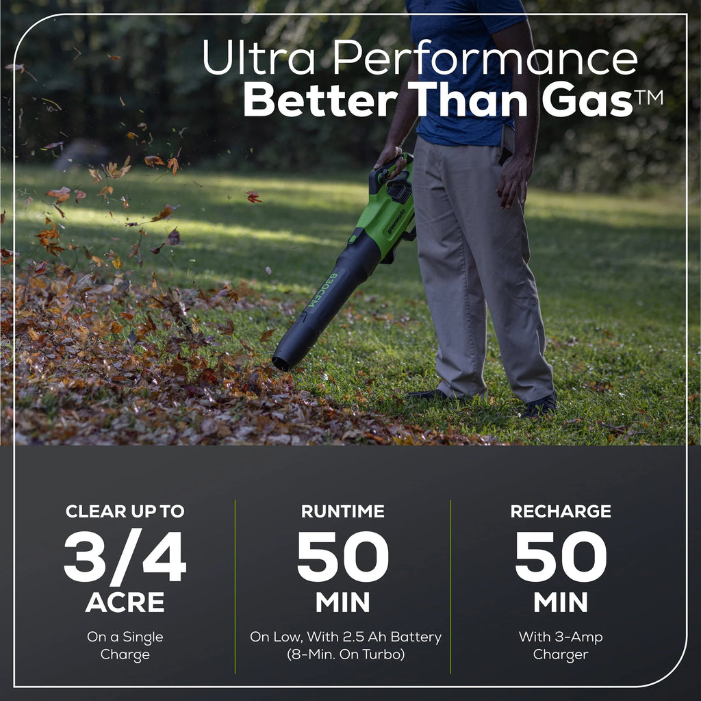 60V 630 CFM 170 MPH Leaf Blower with 2.5 Ah Battery & Charger C678336