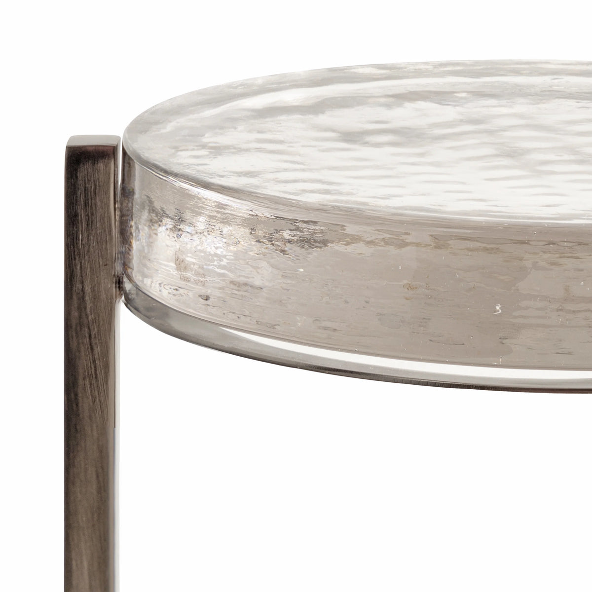 Gray Round Glass Drink Table U755