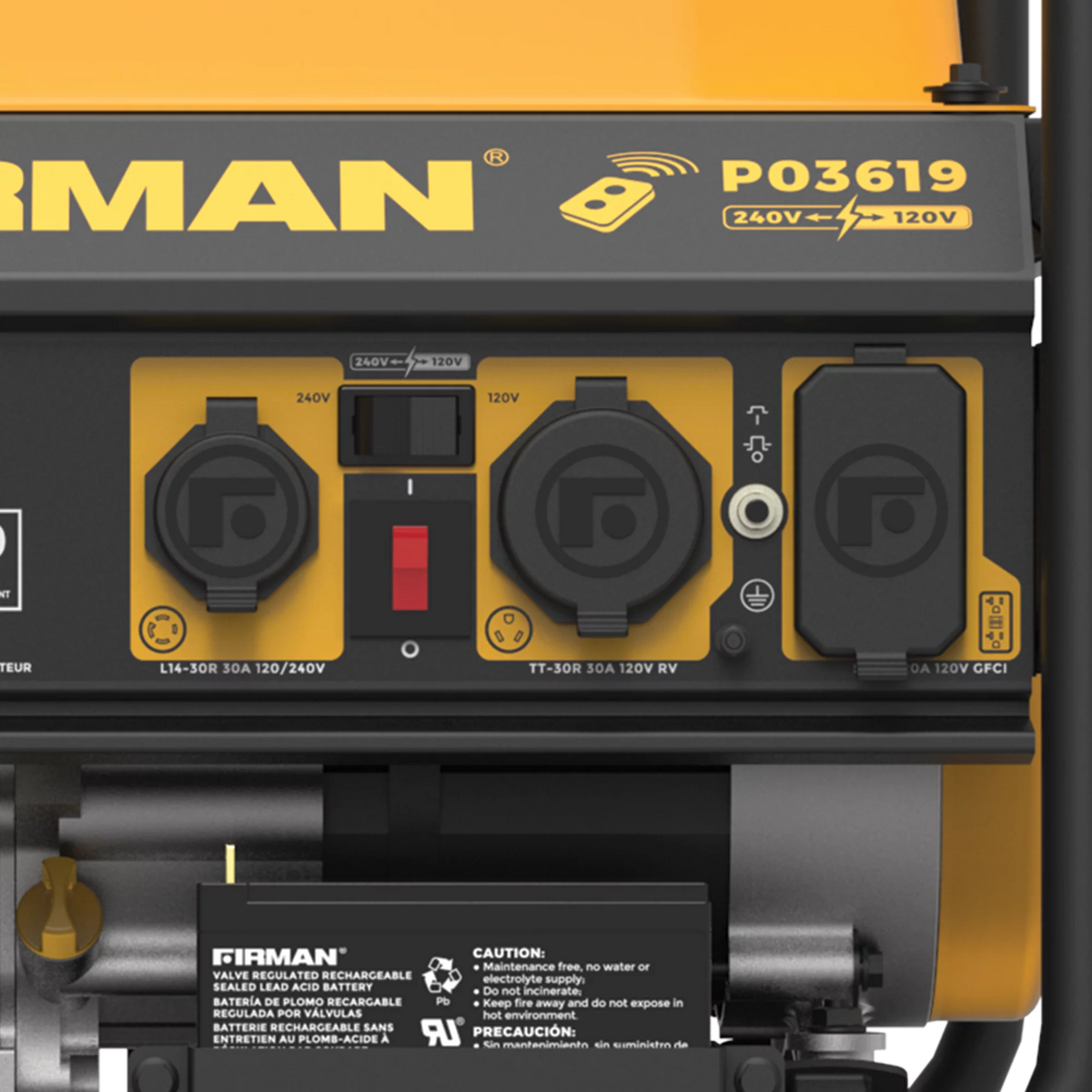 4550/3650 Watt Gas Portable Generator with Wheel Kit Q666
