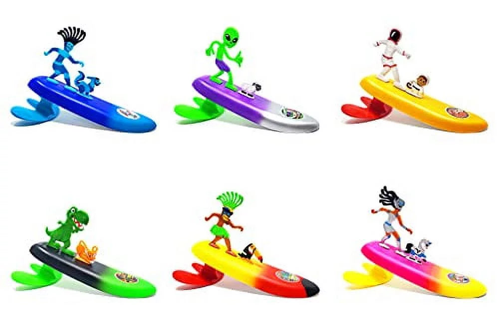 Wave Powered Mini-Surfer Pet and Surfboard Beach Toy D267