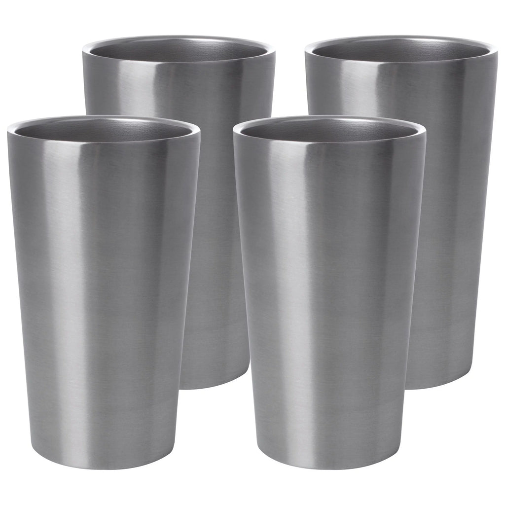 4 Piece Double Wall Stainless Steel Tumbler Set E31028