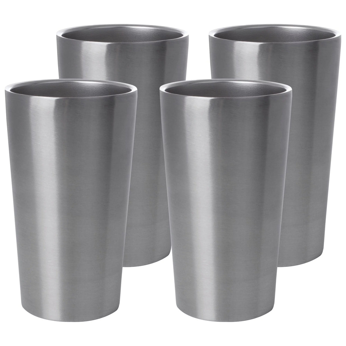 4 Piece Double Wall Stainless Steel Tumbler Set E31028