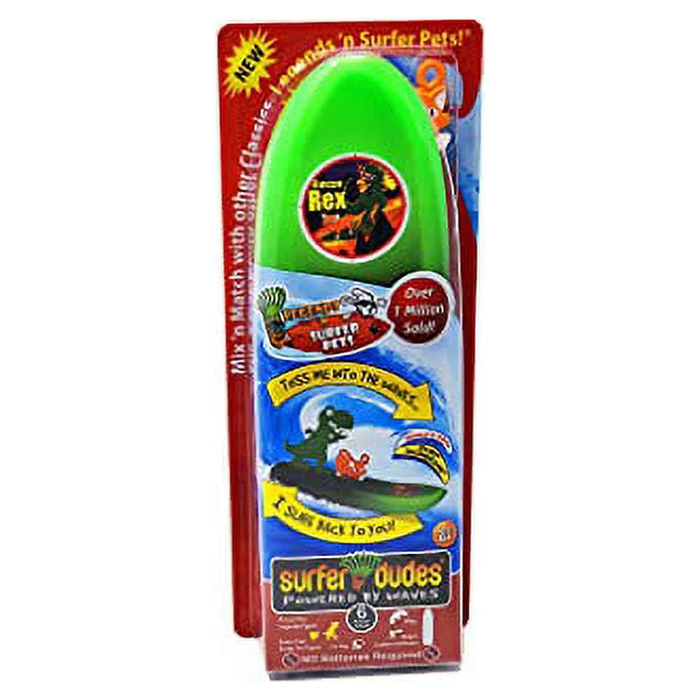 Wave Powered Mini-Surfer Pet and Surfboard Beach Toy D267