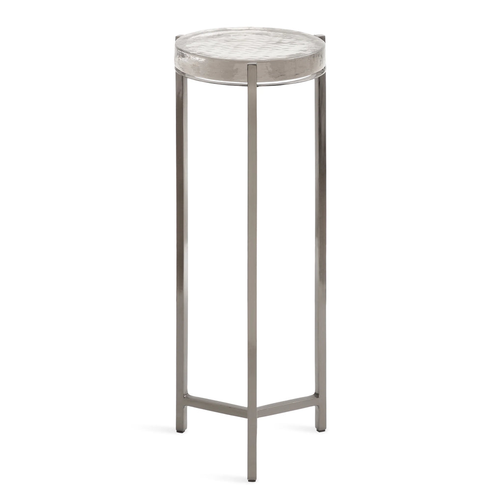 Gray Round Glass Drink Table U755