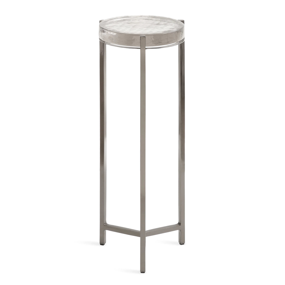 Gray Round Glass Drink Table U755