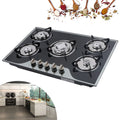 5 Burner Tempered Glass Gas Cooktop T81865